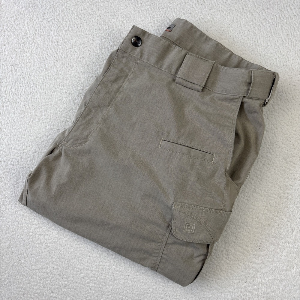 5.11 TACTICAL 'Stryke' Cargo Pants Mens 38/30 Tan Ripstop Work Utility Stretch